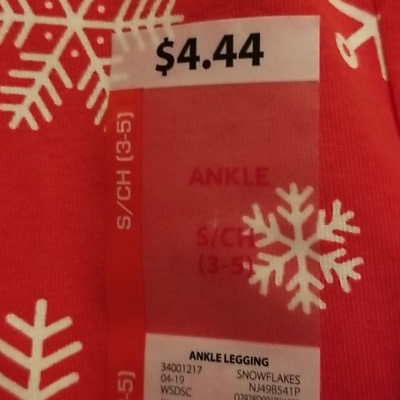 GIFT WITH A JUICY BUNDLE Snowflake Ankle Leggings - Picture 2 of 5